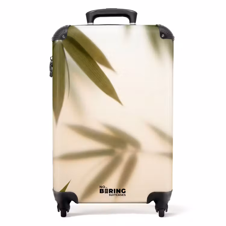Koffer - Pflanzen – Blätter – Natur – Grün - Planten - Bladeren - Natuur - Groen NBS - Handbagage koffer - Volwassenen Unisex middel