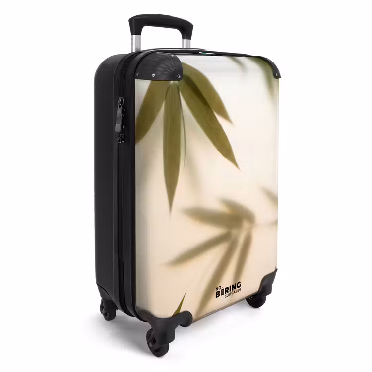 Koffer - Pflanzen – Blätter – Natur – Grün - Planten - Bladeren - Natuur - Groen NBS - Handbagage koffer - Volwassenen Unisex middel