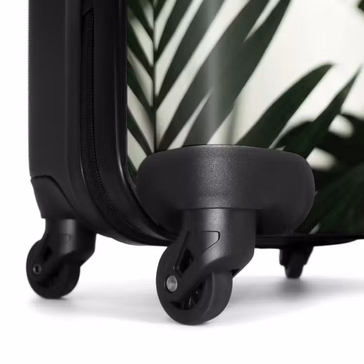 Koffer - Pflanzen – Blätter – Natur – Minimalistisch – Grün - Planten - Bladeren - Natuur - Minimalistisch - Groen NBS - Handbagage koffer - Volwassenen Unisex middel