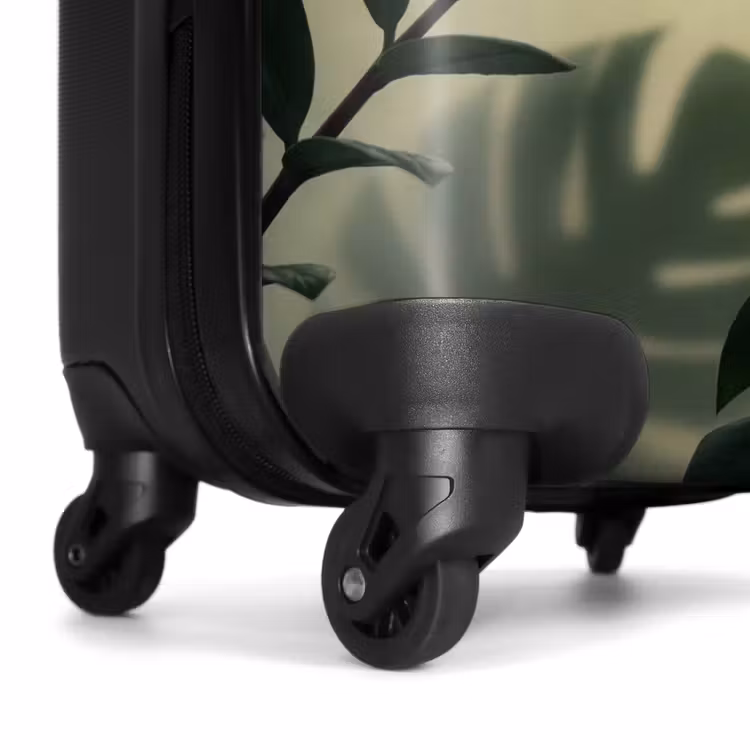Koffer - Pflanzen – Blätter – Schatten – Grün – Modern - Planten - Bladeren - Schaduwen - Groen - Modern NBS - Handbagage koffer - Volwassenen Unisex middel