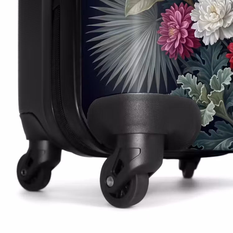 Koffer - Pflanzen – Tropisch – Botanisch – Dunkel – Grün - Planten - Tropisch - Botanisch - Donker - Groen NBS - Handbagage koffer - Vrouwen middel