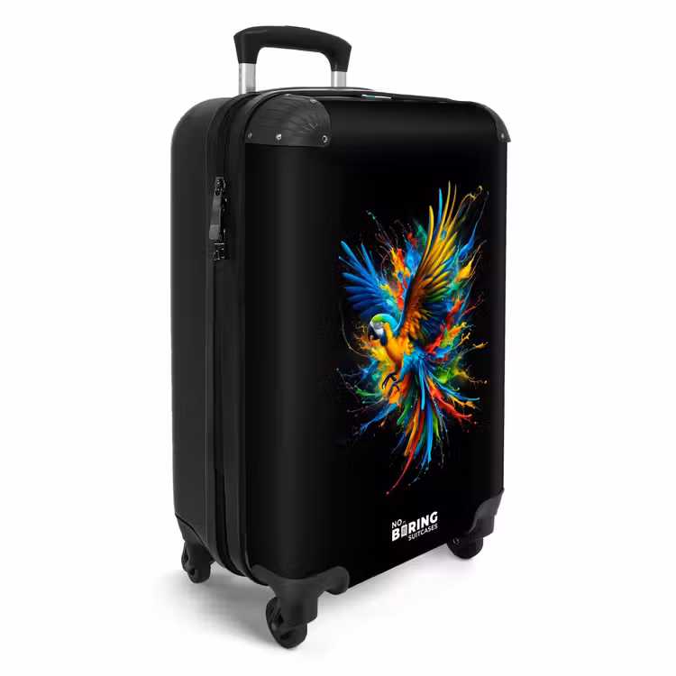 penseelstreek-papegaai NBS - Handbagage koffer - Unisex middel -productfoto_3d