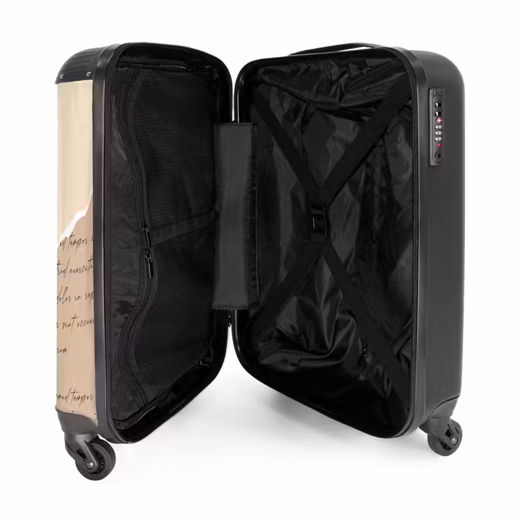 Koffer - Pisa – Grün – Zeitung - Pisa - Groen - Krant NBS - Handbagage koffer - Vrouwen middel