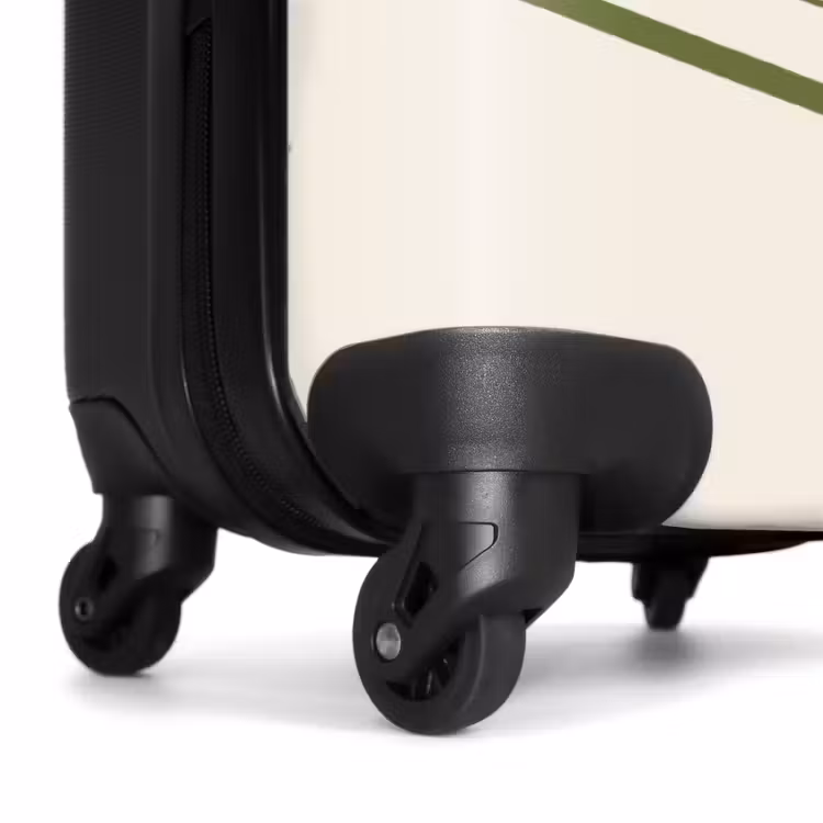 Koffer - Plattenspieler – Vinyl – Musik – Minimalistisch – Grün - Platenspeler - Vinyl - Muziek - Minimalistisch - Groen NBS - Handbagage koffer - Vrouwen middel