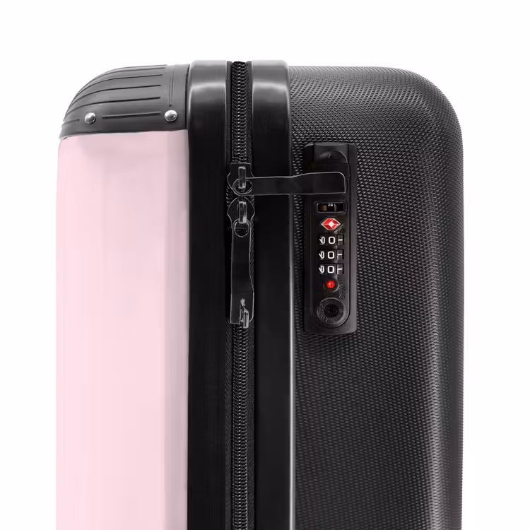 Stippen - Roze - Bliksem NBS - Handbagage koffer - Volwassenen Unisex middel -slot
