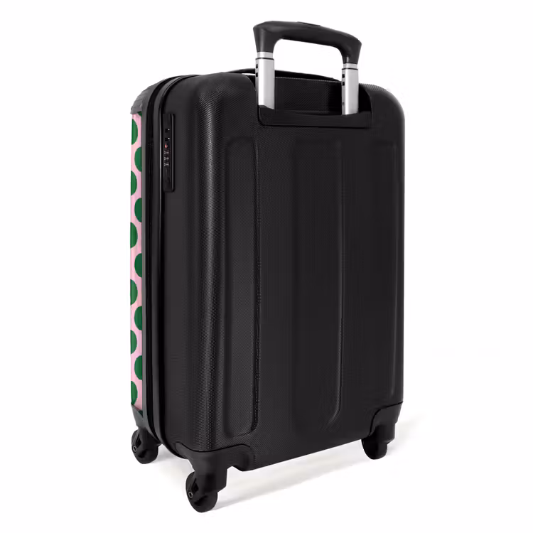 Koffer - Polkadots – Muster – Grün - Polkadots - Patroon - Groen NBS - Handbagage koffer - Vrouwen middel