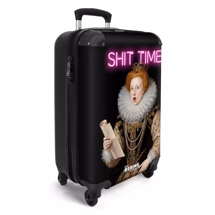 Portret - Humor - Neon NBS - Handbagage koffer - Volwassenen Unisex middel -productfoto_3d