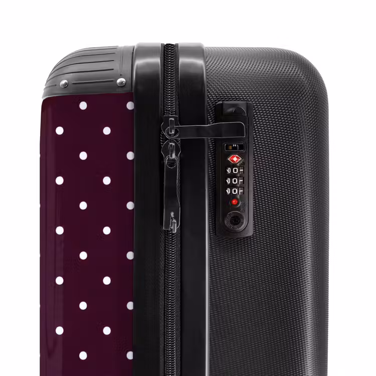 Koffer - Punkte – Modern – Lila - Stippen - Modern - Paars NBS - Handbagage koffer - Vrouwen middel