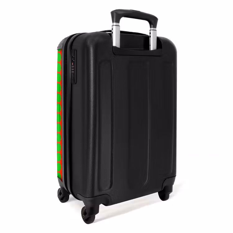 Koffer - Punkte – Muster – Grün - Stippen - Patroon - Groen NBS - Handbagage koffer - Vrouwen middel
