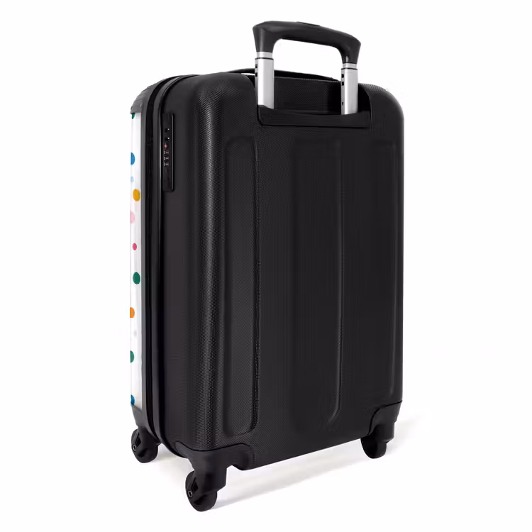 Koffer - Punkte – Verspielt – Bunt - Stippen - Speels - Kleurrijk NBS - Handbagage koffer - Vrouwen middel