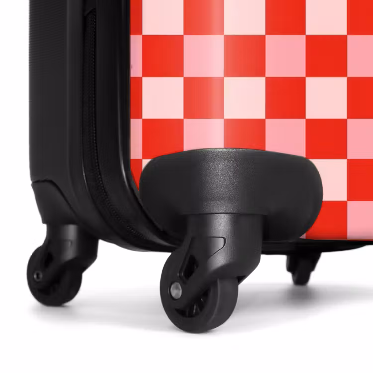 Koffer - Quadratisch – Klassisch – Rot - Vierkant - Klassiek - Rood NBS - Handbagage koffer - Vrouwen middel
