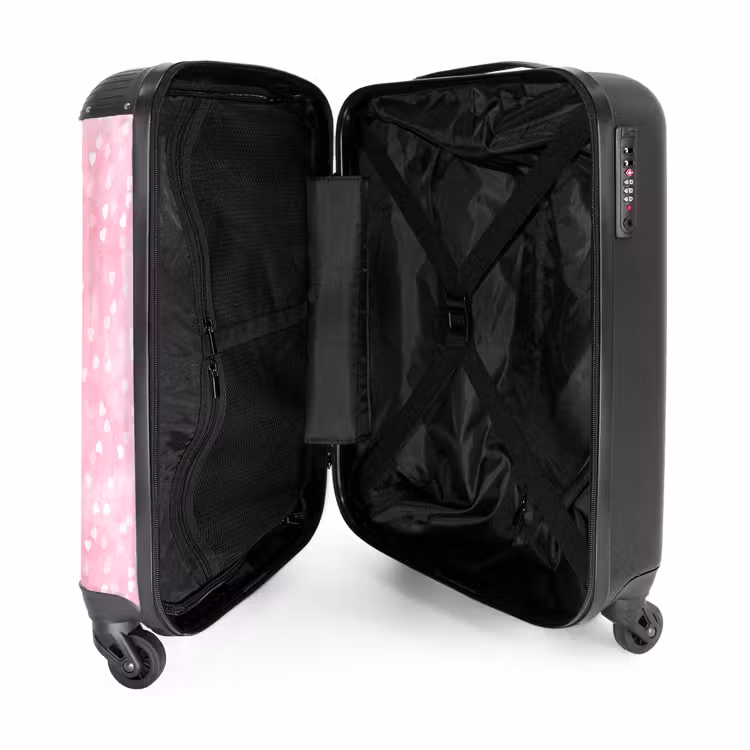 Hartenregen NBS - Handbagage koffer - Unisex middel -binnenkant
