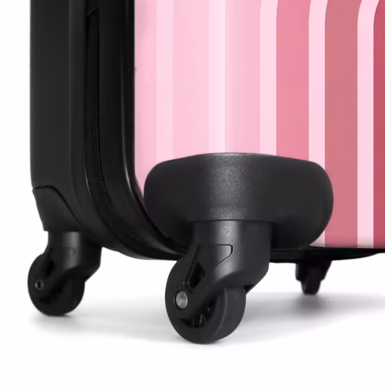 Koffer - Regenbogen – Rosa – Abstrakt – Modern – Minimalistisch - Regenboog - Roze - Abstract - Modern - Minimalistisch NBS - Handbagage koffer - Vrouwen middel