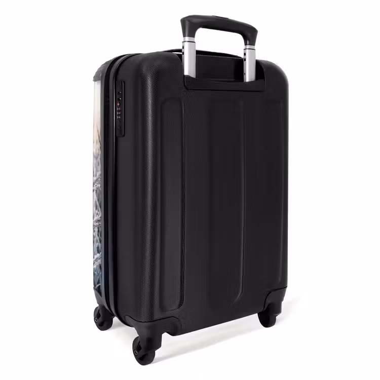 Koffer - Reif – Gras – Kristalle – Winter – Minimalistisch - Rijp - Gras - Kristallen - Winter - Minimalistisch NBS - Handbagage koffer - Volwassenen Unisex middel