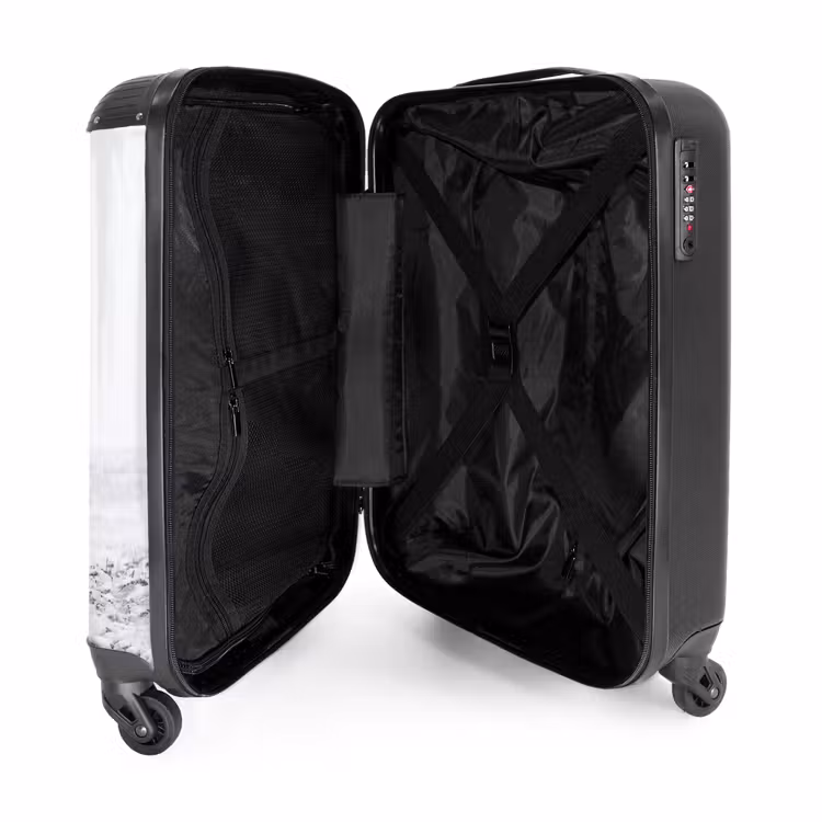 Koffer - Rentier – Geweih – Schnee – Winter - Rendier - Gewei - Sneeuw - Winter NBS - Handbagage koffer - Volwassenen Unisex middel