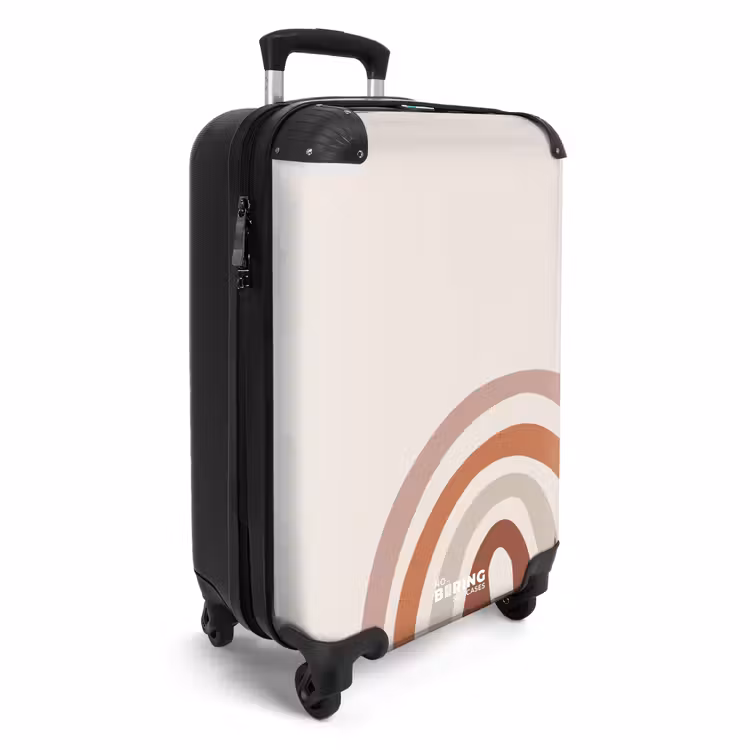 Ruwe regenboog naturel NBS - Handbagage koffer - Unisex middel -productfoto_3d
