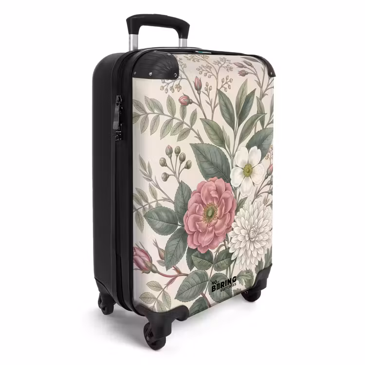 Koffer - Romantisch – Design – Farbenfroh - Romantisch - Design - Kleurrijk NBS - Handbagage koffer - Vrouwen middel