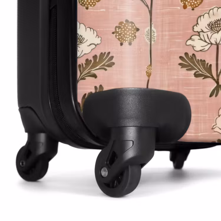 Koffer - Rosa – Blumen – Vintage – Textur - Roze - Bloemen - Vintage - Textuur NBS - Handbagage koffer - Vrouwen middel