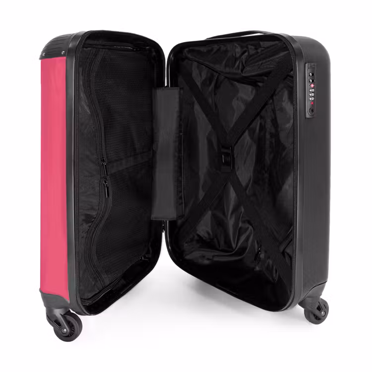 Roze ranger NBS - Handbagage koffer - Unisex middel -binnenkant