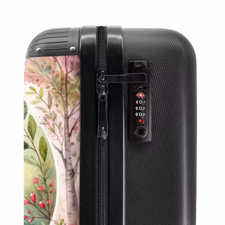 Roze Rafaël NBS - Handbagage koffer - Unisex middel -slot