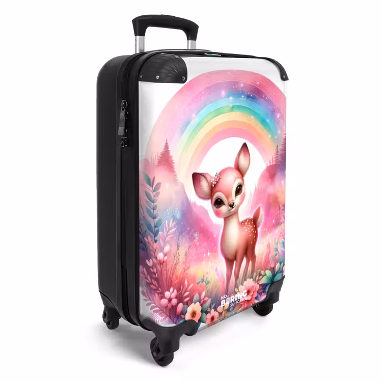 Roze reebokje NBS - Handbagage koffer - Unisex middel -productfoto_3d