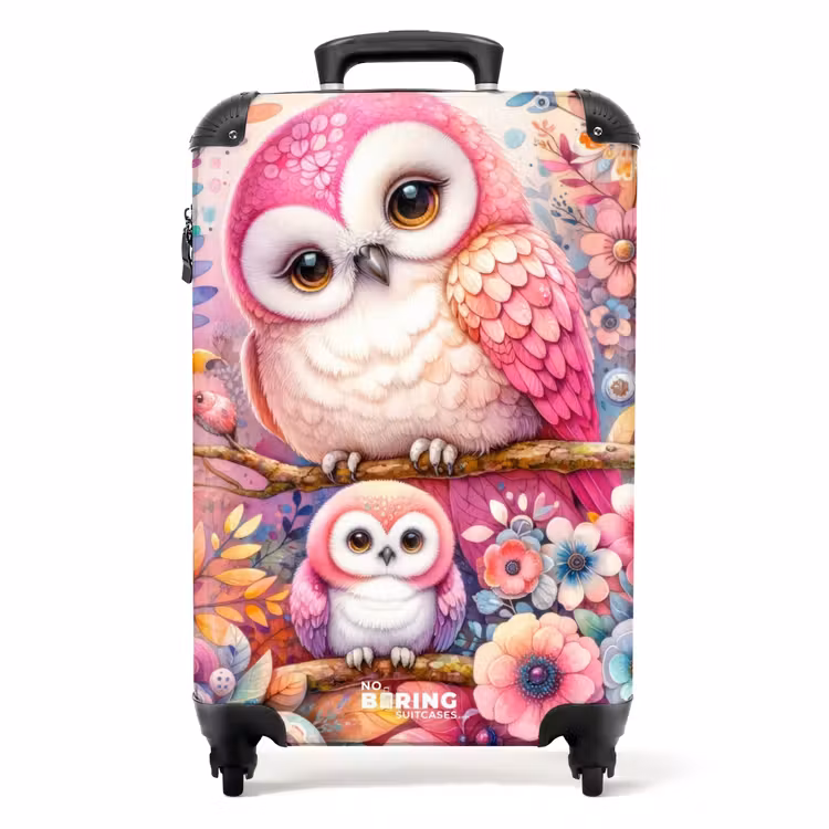 Roze robijn NBS - Handbagage koffer - Unisex middel -productfoto_recht