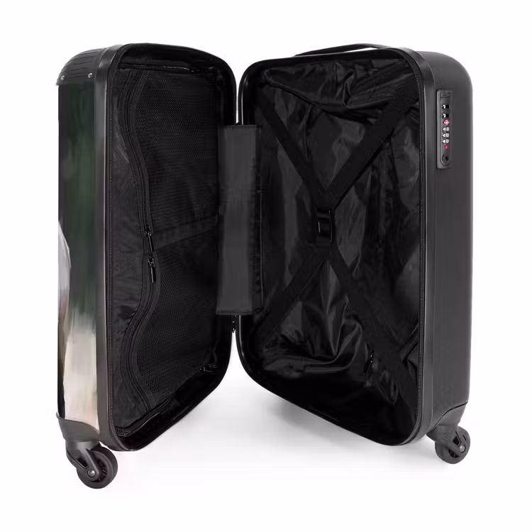 Koffer - Rotwild – Geweih – Gemälde – Rustikal - Edelhert - Gewei - Schildering - Rustiek NBS - Handbagage koffer - Volwassenen Unisex middel