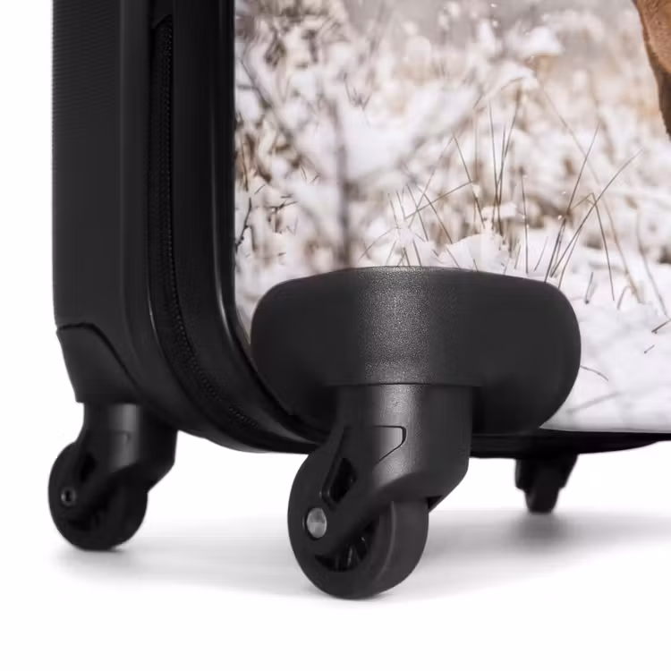 Koffer - Rotwild – Wald – Schnee – Winter – Majestätisch - Edelhert - Bos - Sneeuw - Winter - Majestueus NBS - Handbagage koffer - Volwassenen Unisex middel