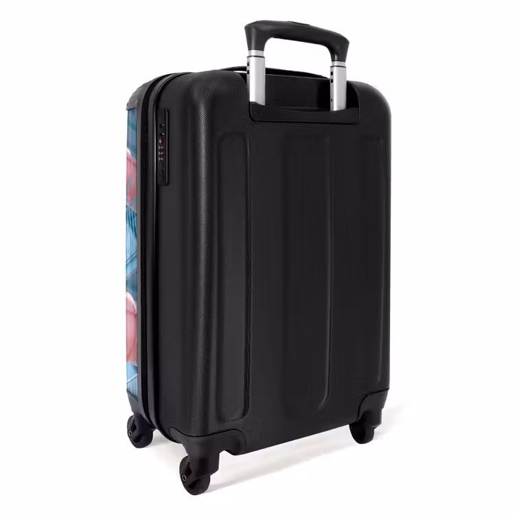 Koffer - Rutsche – Wasserpark – Spirale – Modern – Rosa - Glijbaan - Waterpark - Spiraal - Modern - Roze NBS - Handbagage koffer - Vrouwen middel