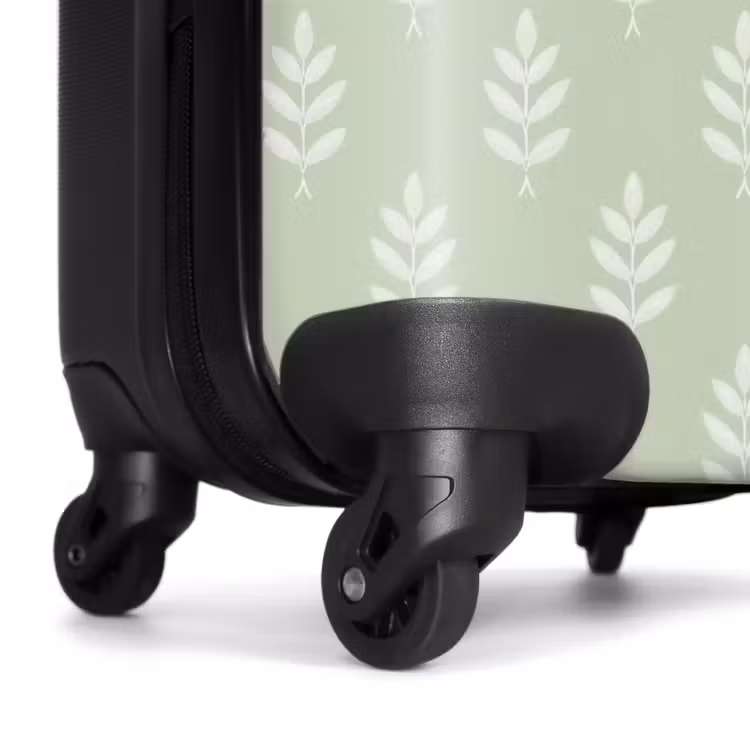 Koffer - Salbeigrün – Botanisch – Zweige – Minimalistisch – Muster - Saliegroen - Botanisch - Takjes - Minimalistisch - Patroon NBS - Handbagage koffer - Volwassenen Unisex middel
