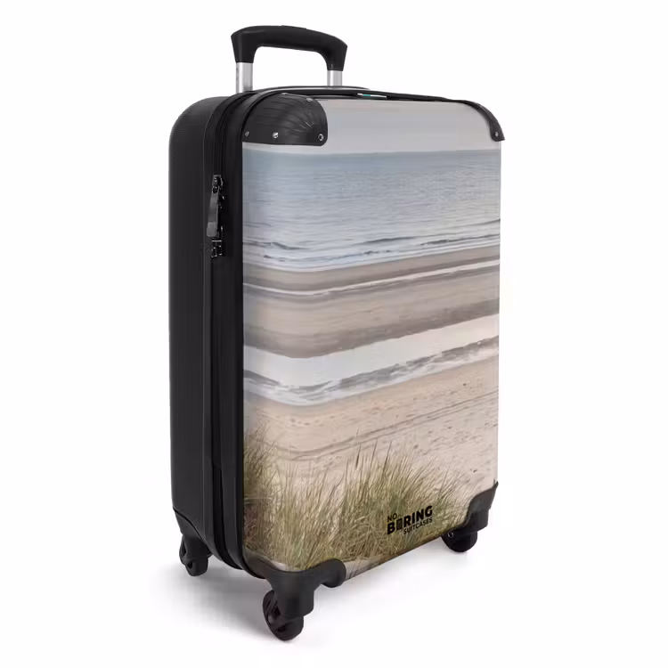 Zandstrand - Bewolkt - Duinen NBS - Handbagage koffer - Volwassenen Unisex middel -productfoto_3d