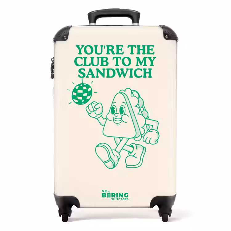 Koffer - Sandwich – Grün – Discobal - Sandwich - Groen - Discobal NBS - Handbagage koffer - Volwassenen Unisex middel