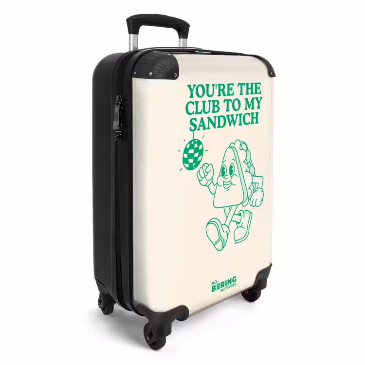 Koffer - Sandwich – Grün – Discobal - Sandwich - Groen - Discobal NBS - Handbagage koffer - Volwassenen Unisex middel