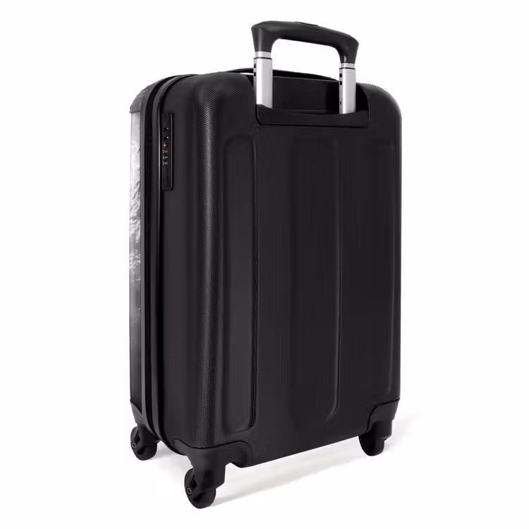 Koffer - Schildkröte – Unterwasser – Lichtstrahlen – Ozean – Schwarz-Weiß - Schildpad - Onderwater - Lichtstralen - Oceaan - Zwart-wit NBS - Handbagage koffer - Volwassenen Unisex middel