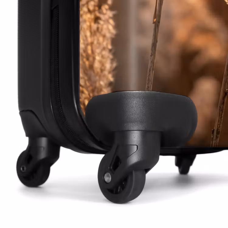 Koffer - Schilfhalme – Gras – Sonnenuntergang – Gold – Gelassenheit - Rietpluimen - Gras - Zonsondergang - Goud - Serene NBS - Handbagage koffer - Volwassenen Unisex middel