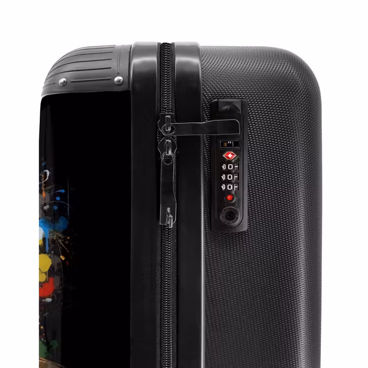 Chimpansee met Koptelefoon en Graffiti-Spray NBS - Handbagage koffer - Unisex middel -slot