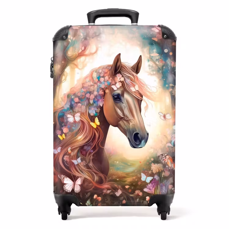 Vlindermerrie Koffer - NBS - Handbagage middel -productfoto_recht