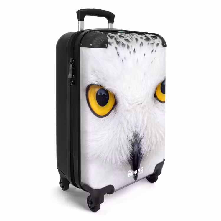 Koffer - Schnee-Eule – Porträt – Gelb - Sneeuwuil - Portret - Geel NBS - Handbagage koffer - Volwassenen Unisex middel