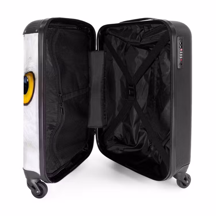 Koffer - Schnee-Eule – Porträt – Gelb - Sneeuwuil - Portret - Geel NBS - Handbagage koffer - Volwassenen Unisex middel