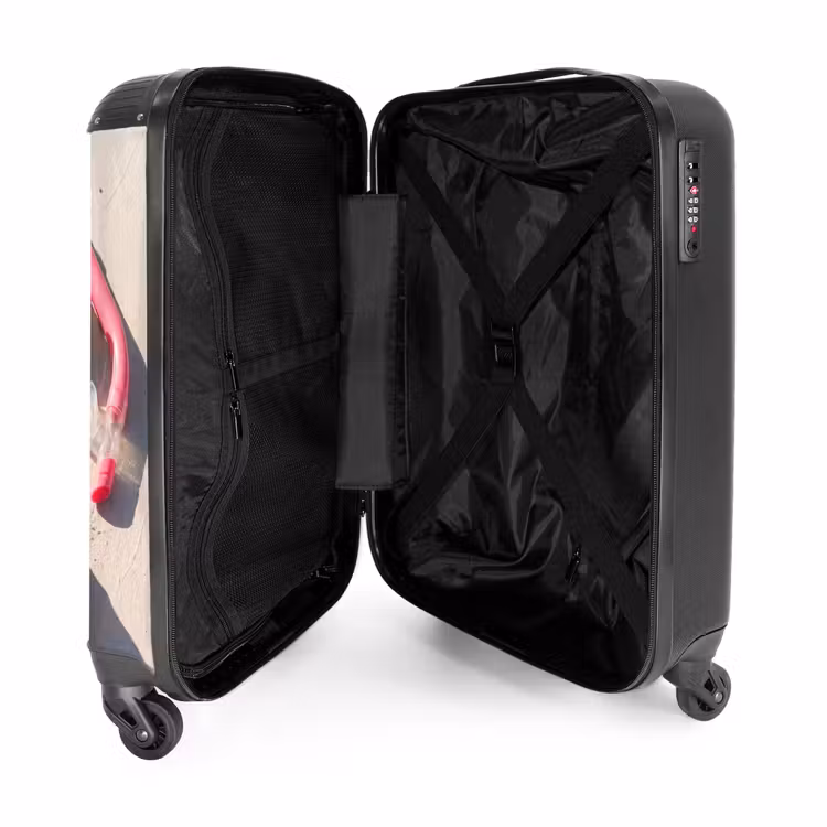Koffer - Schnorchelset – Strand – Sommer – Rosa - Snorkelset - Strand - Zomer - Roze NBS - Handbagage koffer - Vrouwen middel