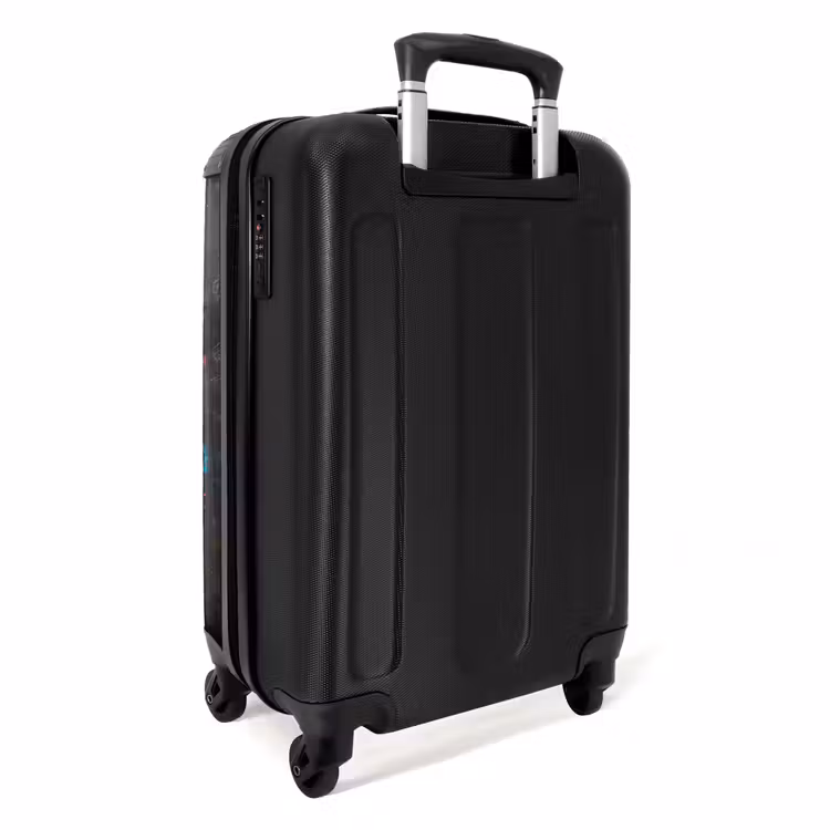 Schotse hooglander als graffiti art NBS - Handbagage koffer - Volwassenen Unisex middel -achterkant
