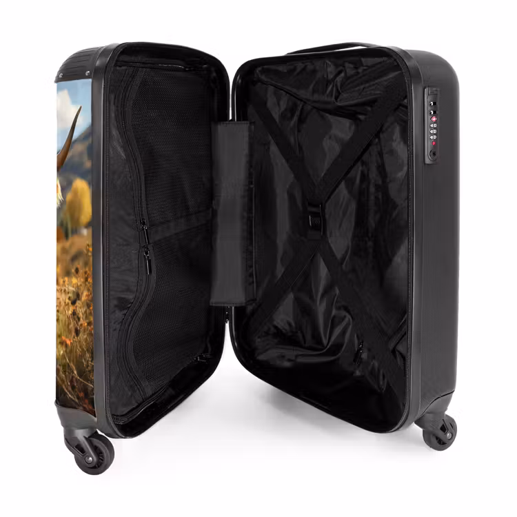 Schotse hooglander in weide NBS - Handbagage koffer - Unisex middel -binnenkant