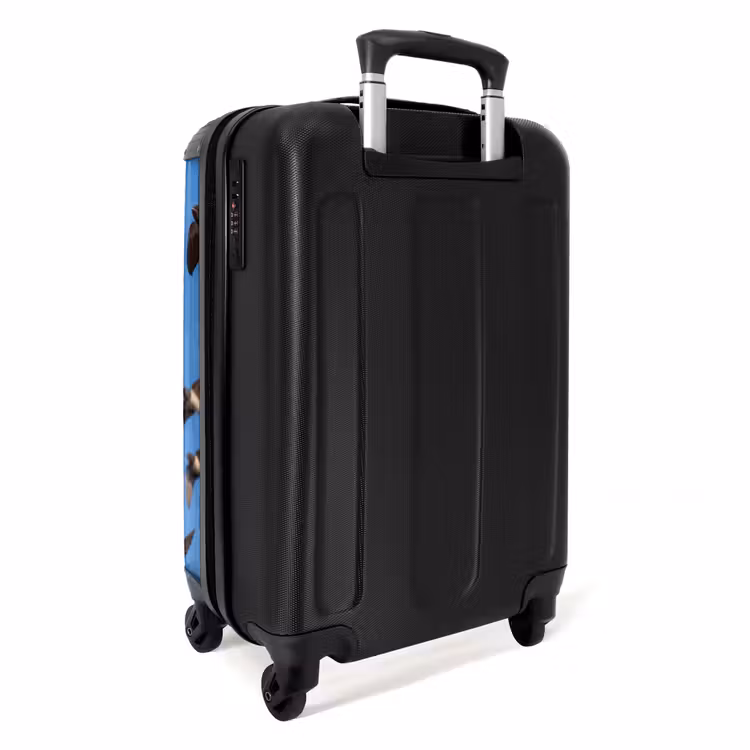 Koffer - Schwalben – Fliegen – Blau - Zwaluwen - Vliegen - Blauw NBS - Handbagage koffer - Volwassenen Unisex middel