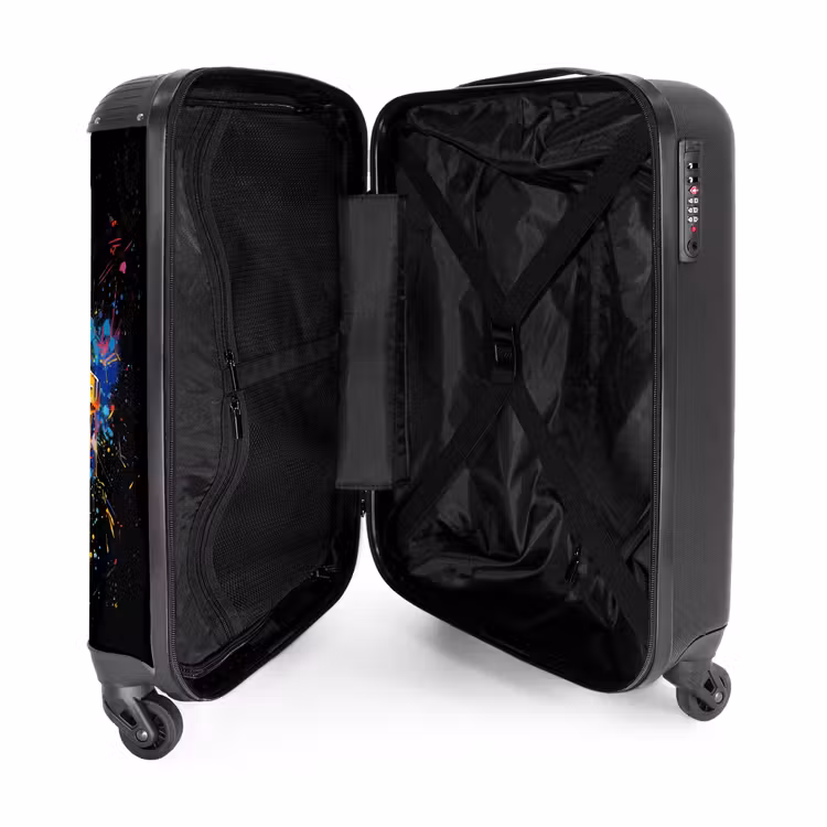 Zwembril met graffiti NBS - Handbagage koffer - Unisex middel -binnenkant
