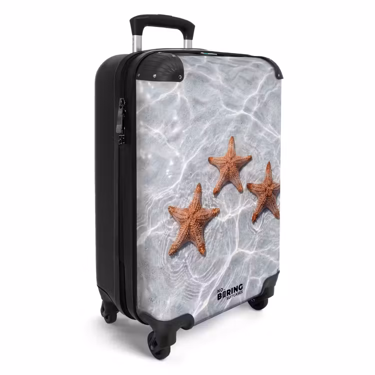 Zeesterren - Water - Helder NBS - Handbagage koffer - Volwassenen Unisex middel -productfoto_3d