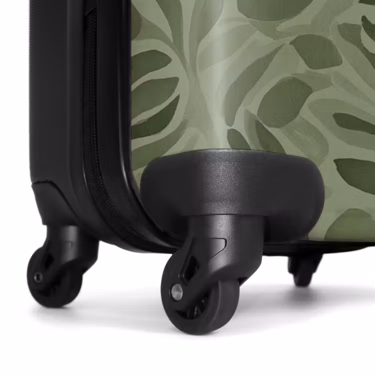 Koffer - Serene - Blätter - Grün - Sereen - Bladeren - Groen NBS - Handbagage koffer - Volwassenen Unisex middel