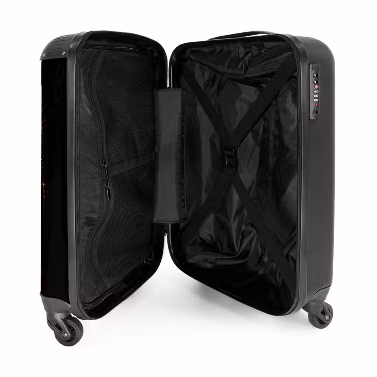 Skateboard met graffiti NBS - Handbagage koffer - Unisex middel -binnenkant