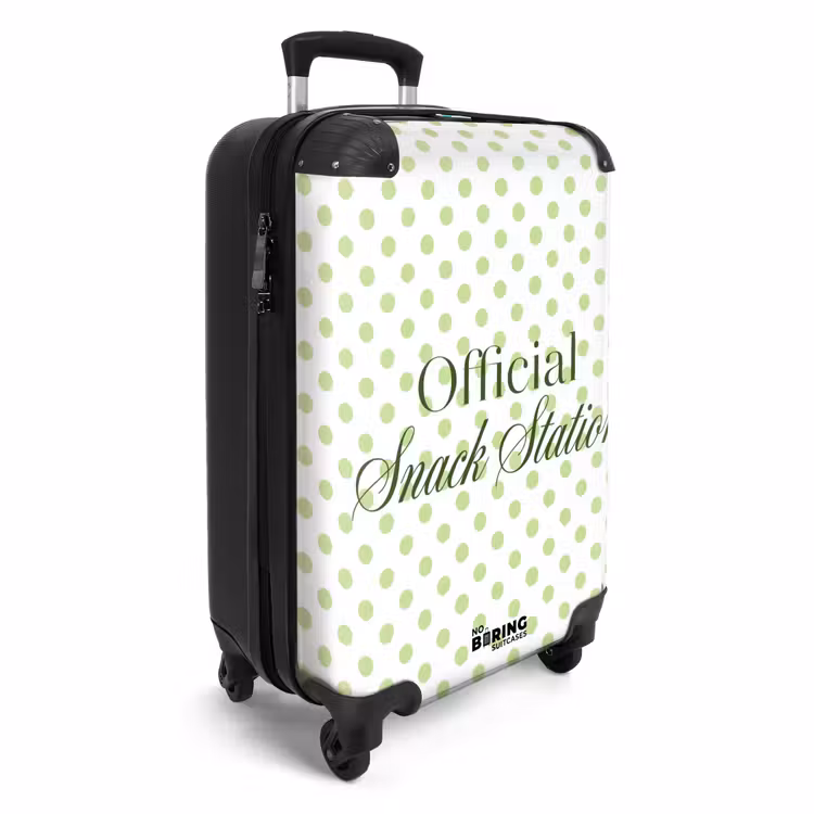 Koffer - Snack Station – Grün – Punkte - Snack Station - Groen - Stippen NBS - Handbagage koffer - Vrouwen middel