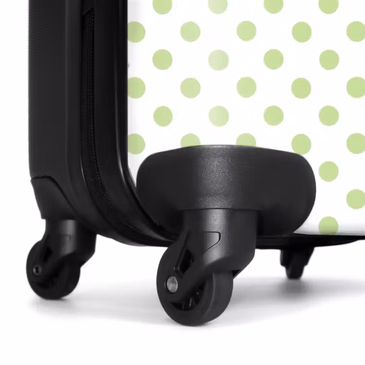 Koffer - Snack Station – Grün – Punkte - Snack Station - Groen - Stippen NBS - Handbagage koffer - Vrouwen middel
