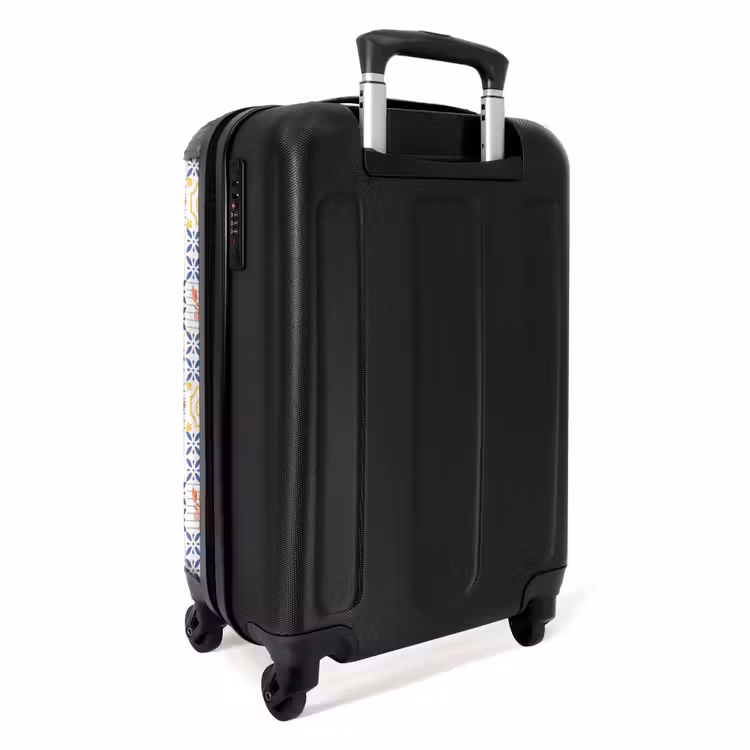 Zomer tegel patroon kleurrijk NBS - Handbagage koffer - Volwassenen Unisex middel -achterkant